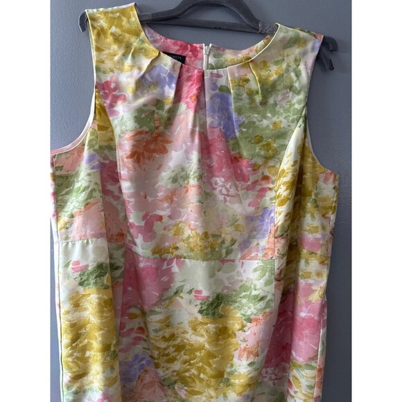Talbots 20WP Silk Floral Dress Women’s Elegant Spring Summer Cottagecore Chic - Picture 2 of 11